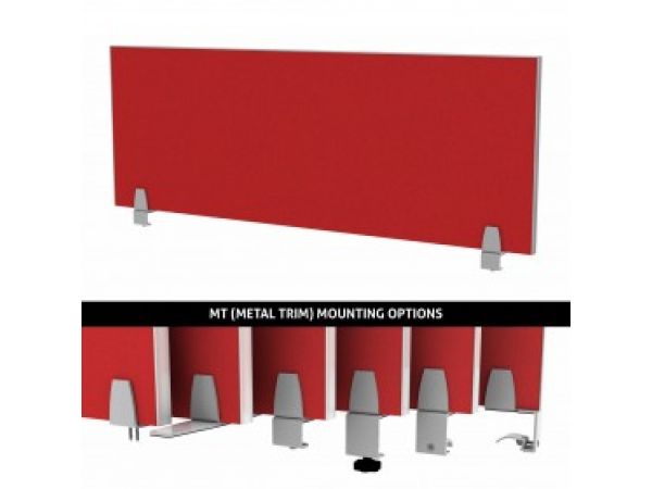  Metal Trim Desk Divider Enclave Panels | Merge Works 